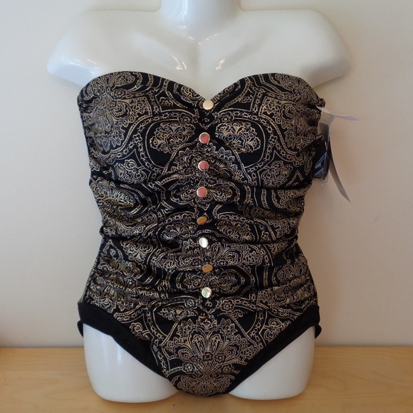 Magicsuit Chelsea Bandana Bandeau 1 PC Swimsuit - Picture 3 of 7